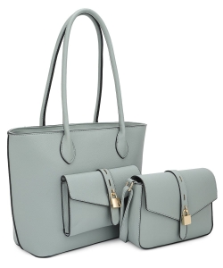 Fashion Handbag Set ZS-30638 LIGHT GREY